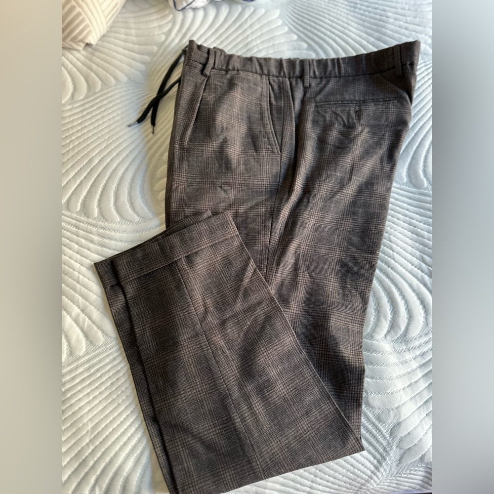 TODD SNYDER PLAID SLACKS XL